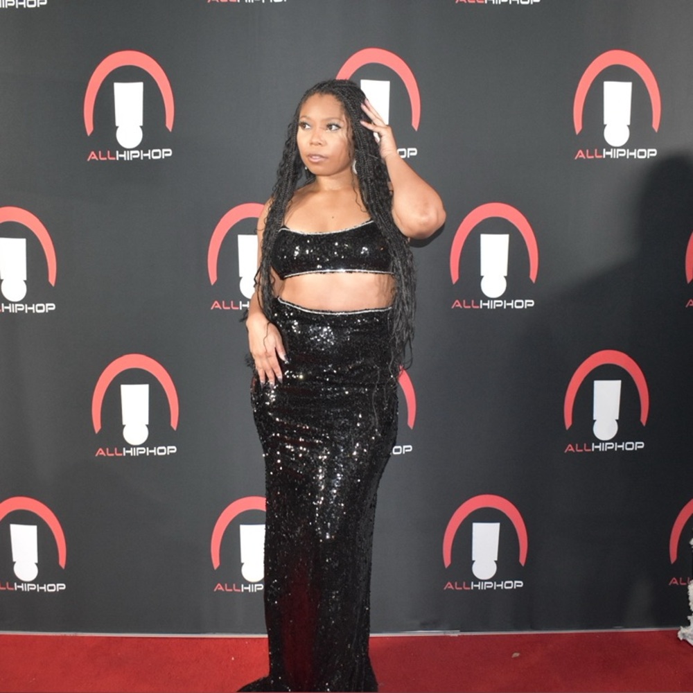 Black Sequin Two-Piece Set